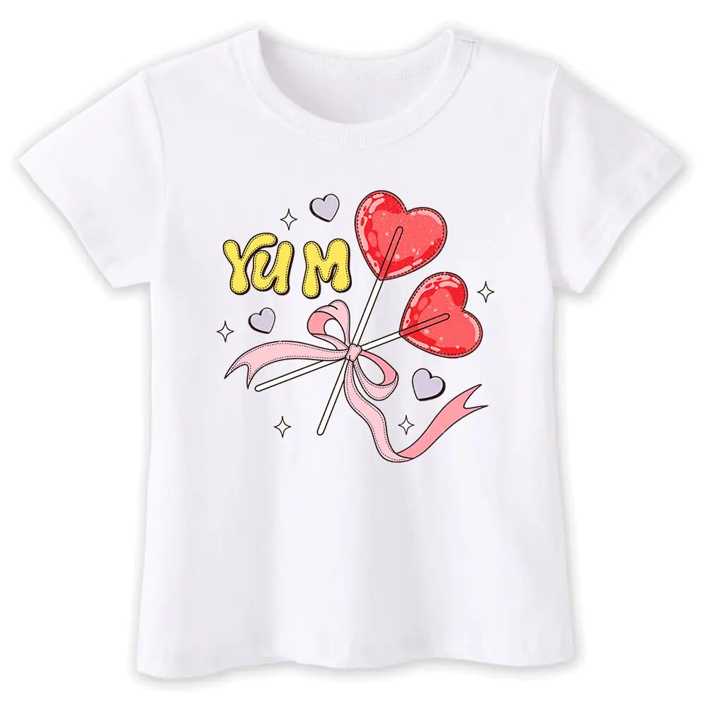 Toddler Valentines Day Shirt Boys Girls Kids Valentines Day T-Shirts3-6T Love Letters Red Hearts Soulmate Match...