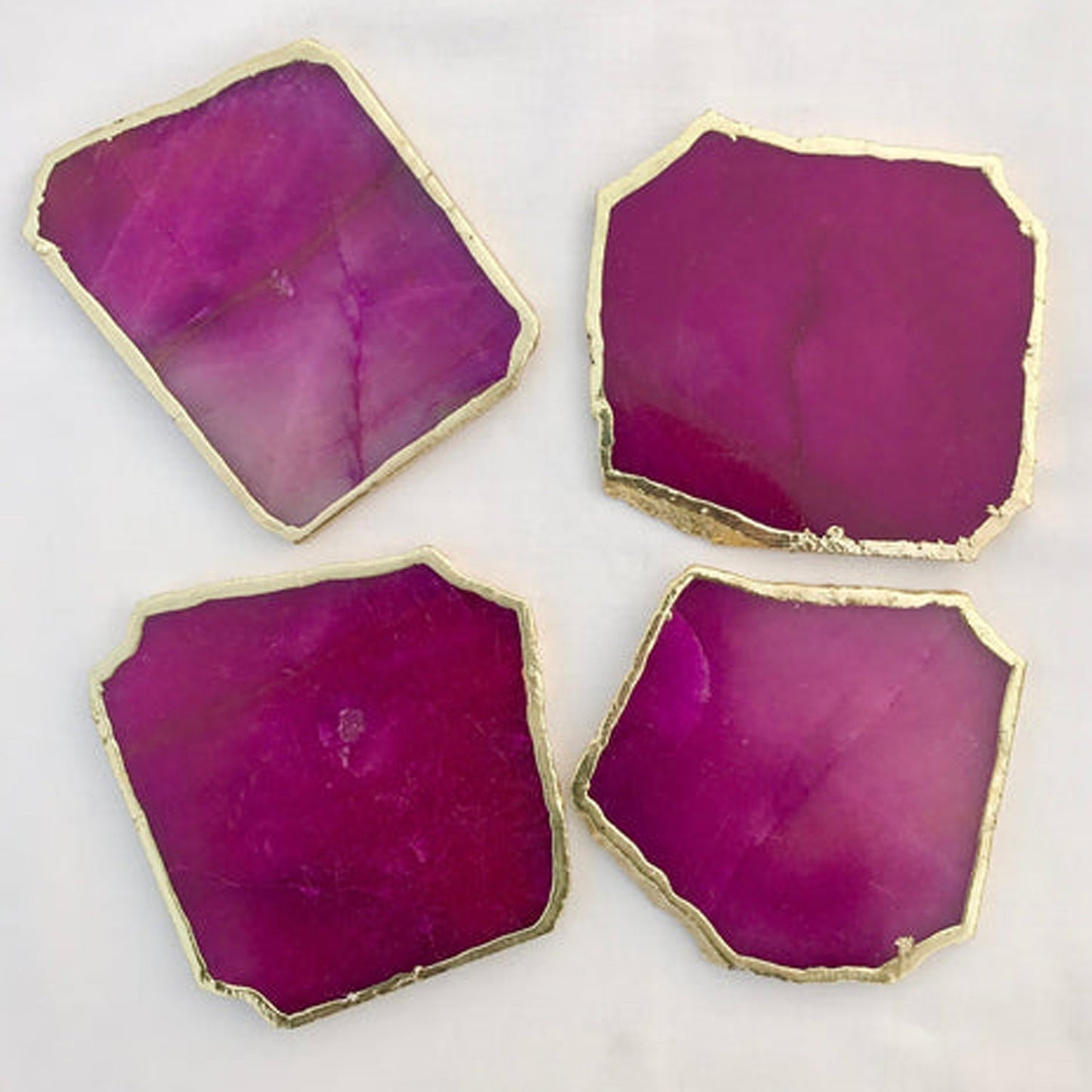 Magenta Agate Aventurine set of 4 Large Coasters/Persoanlised Momentos/Sign Boards/Personalised Momentos
