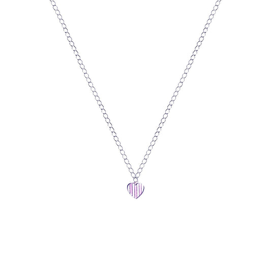 Candy Striped Heart Necklace, Playing Cards inspired Queen of Hearts | by lovedbynlanla