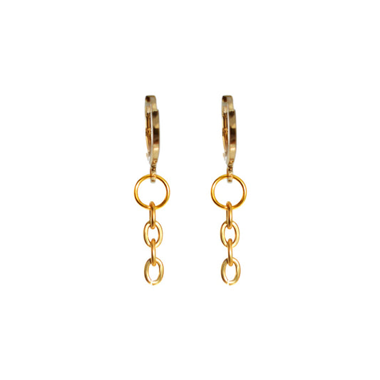Minimalist Chain Drop Earrings | by Ifemi Jewels