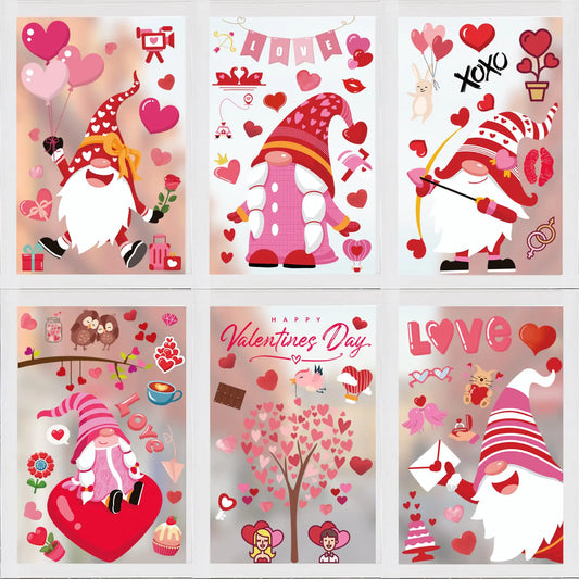 Valentines Day Window Clings Valentines Window Clings Stickers for Valentines Day Window Decorations