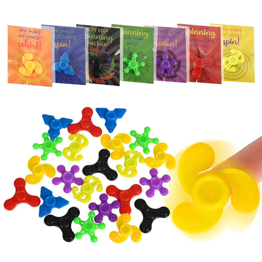 NUJOVI 28-Pack Premium Valentines Day Gifts for Kids Featuring Fidget Spinners - Ideal for Valentines Day Cards for Kids School Kids Valentines Day Cards Valentines Day Gifts for Kids Classroom